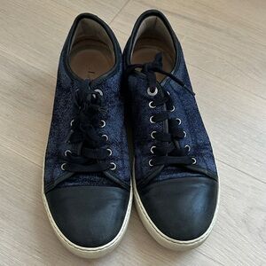 Lanvin Men's Black and Blue Casual Sneakers